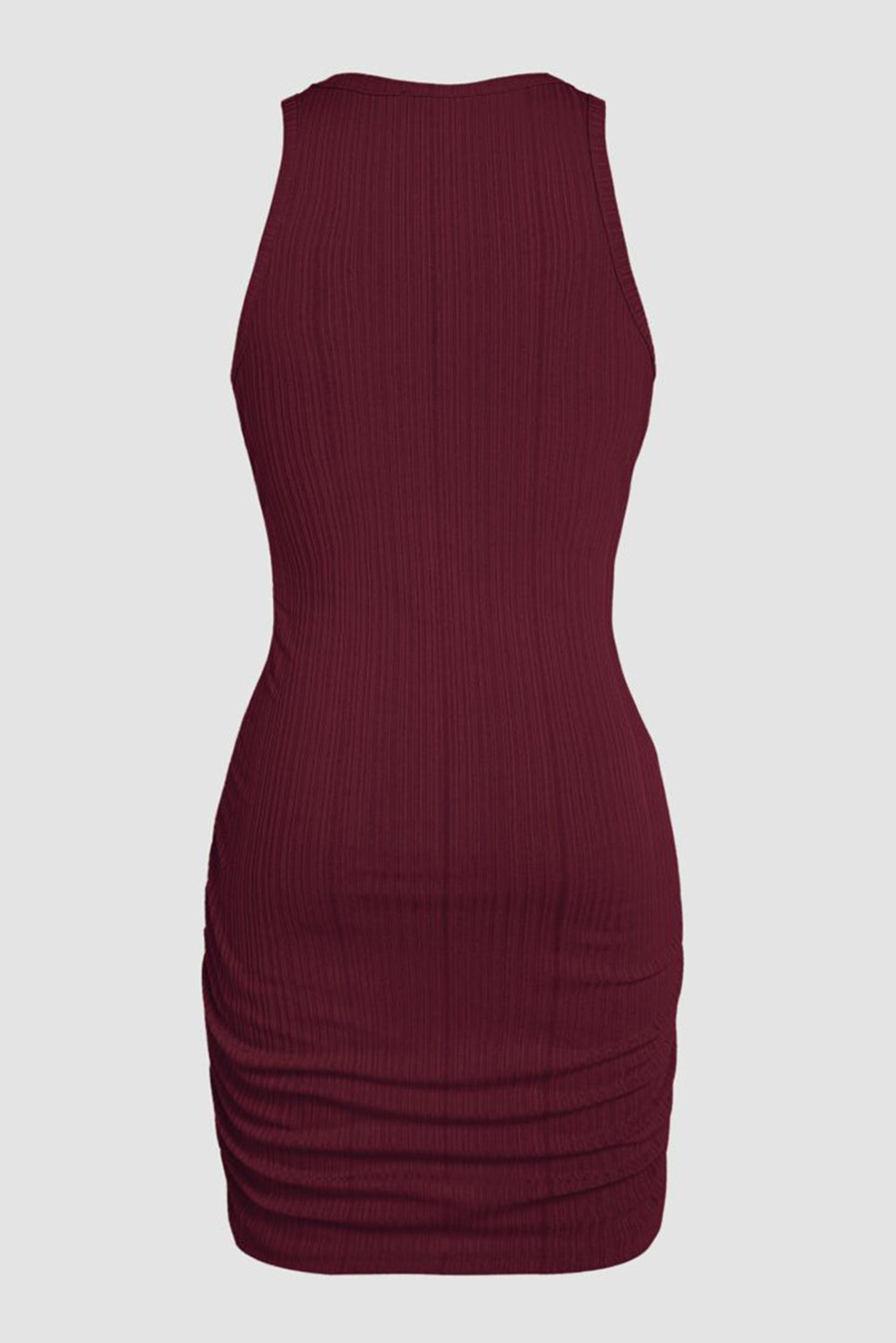 Red Dahlia Ruched Sleeveless Bodycon Dress